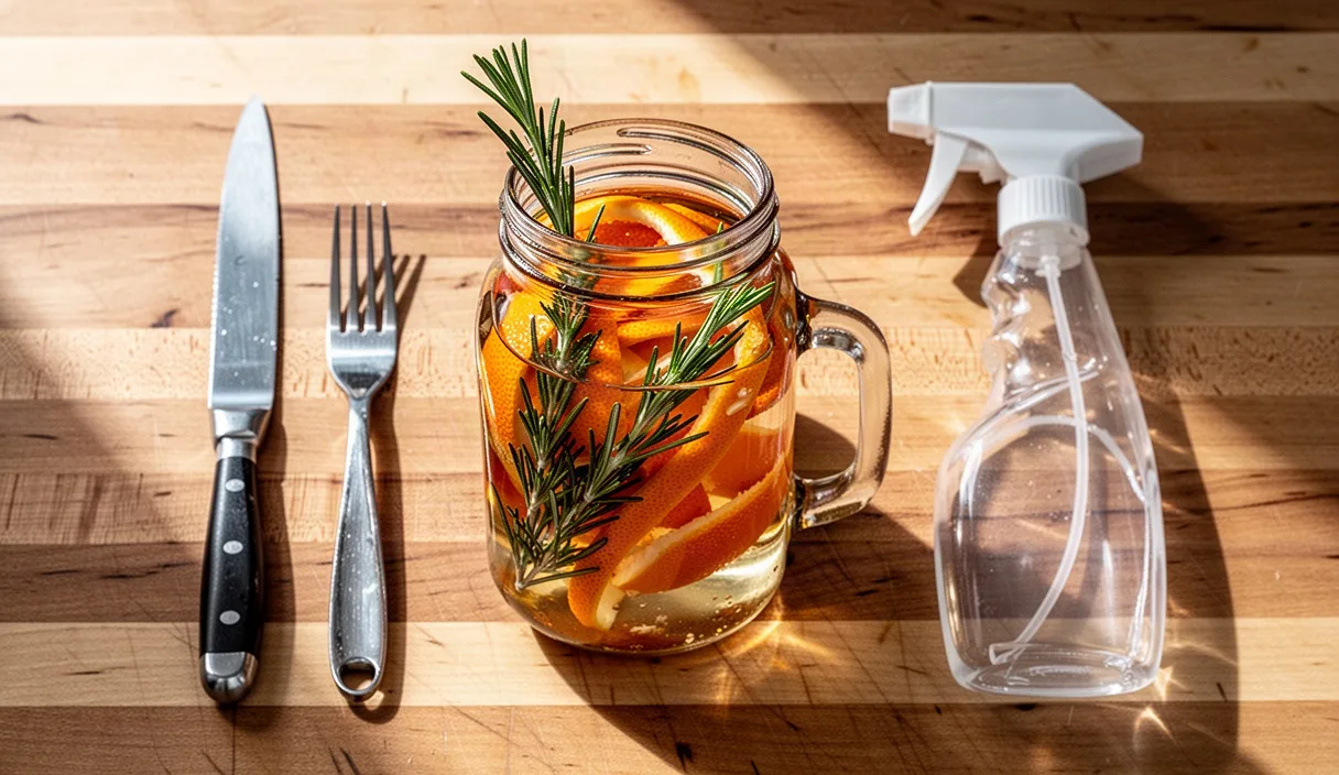 Turning Citrus Peels and Herb Stems into Cleaners